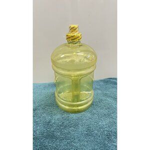 Water Sports Bottle Polycarbonate Yellow 1.89 L 64 oz Aqua Drink Jug Container